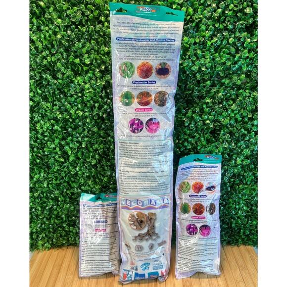 Lot of 3 Weco Marine Pro Series 24" Green Giant Kelp 9" & 6" Bushy Kelp Aquarium - Picture 2 of 12